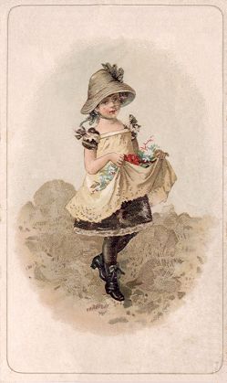 Girl with flowers