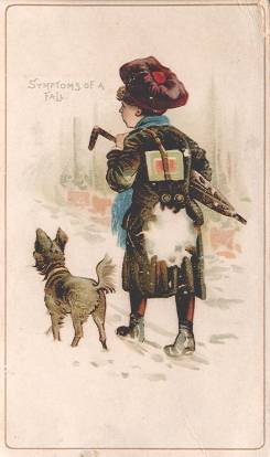 Boy with umbrella and dog