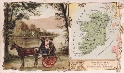 Ireland map - Innisfallen, Killarney