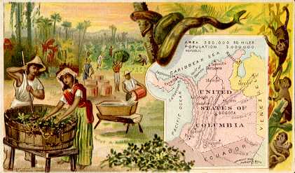 Colombia map - Gathering & Preparing Indigo