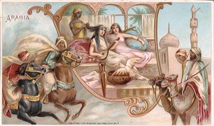 Arabia - horse racing, harem, camel riding