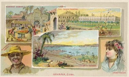 Havana, Cuba - Tacon Theatre; Plantation Negro; Opera Singer